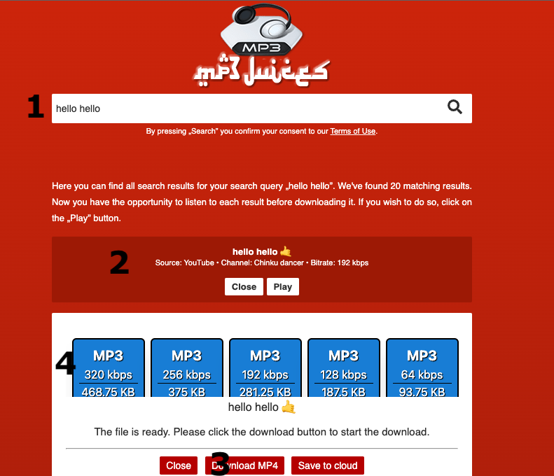 how mp3juice site work