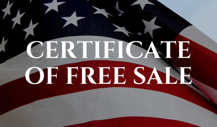 certificate of free sale