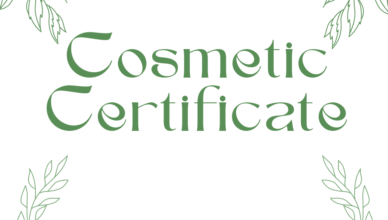 cosmetic certificate