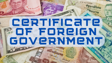 certificate of foreign government apostille