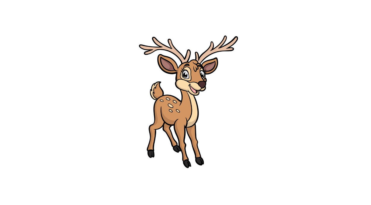 Draw A Cartoon Deer