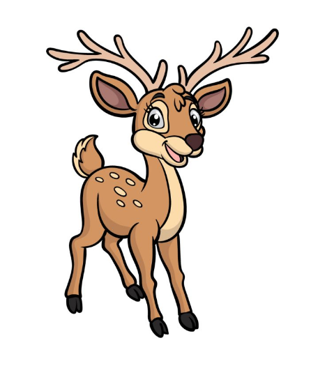 Cartoon Deer Drawing