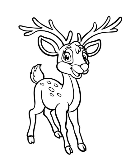 Draw A Cartoon Deer