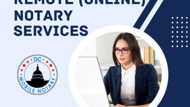 Remote online notary services
