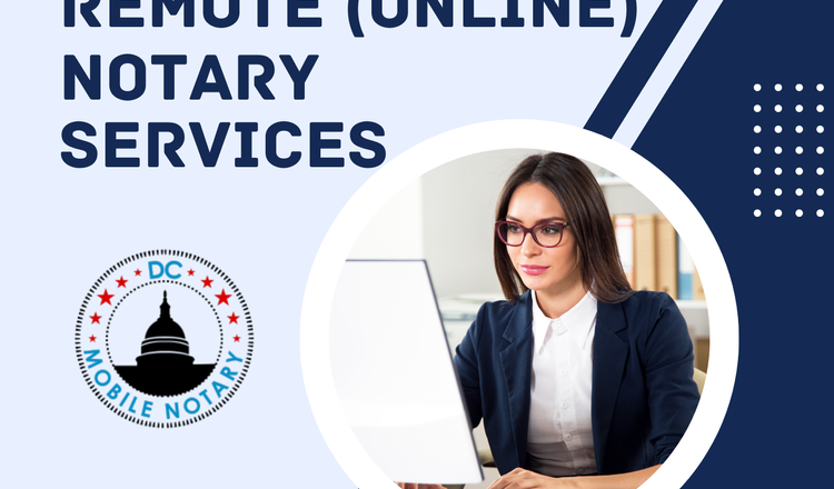 Remote online notary services